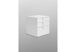 S02009 ПИКСИ комод 3 ящика 60x57x63, робкий подснежник