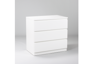 Комод МАЛЬТА с тремя выдвижными ящиками, цвет белый
