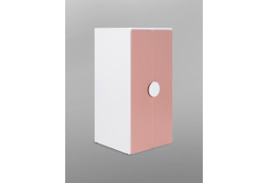 S02566 ПИКСИ шкаф распашной с 2 дверьми и полкой 60х57х123, мечтательный пион