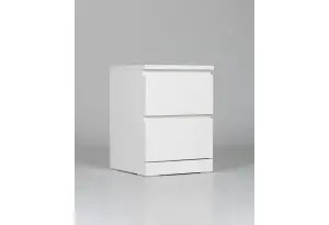 Комод Варма 2 с двумя выдвижными ящиками, цвет белый