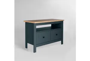 2.08.03.080.16 САГА тумба 2 ящика темно-бирюзовая/ясень RU