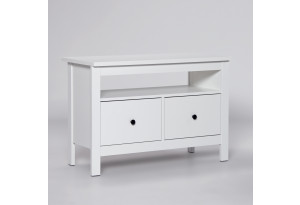 2.08.03.080.1 САГА тумба 2 ящика белая RU