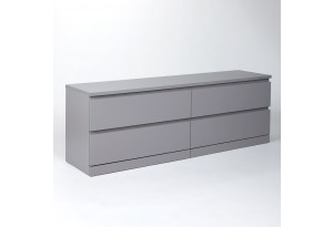 S01071 Варма 4Д комод 160х54х40, серый