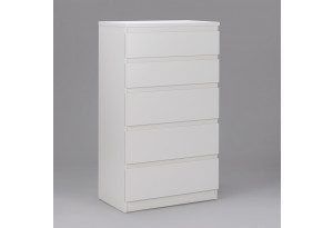 Комод Кастор 5 ящиков, белый