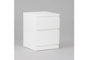Тумба Кастор 2 ящика, белая