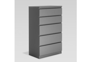 2.03.02.070.4 КАСТОР комод 5 ящиков RU серый