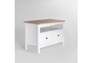 2.08.03.080.14 САГА тумба 2 ящика белая/ясень RU