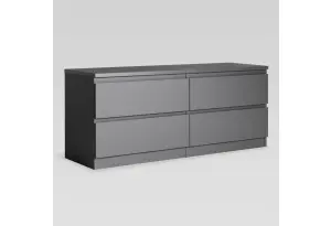 2.03.03.100.4 КАСТОР тумба 4 ящика RU серая