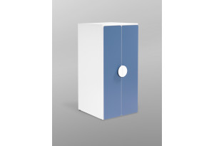 S02474 ПИКСИ шкаф распашной с 2 дверьми и 3 полками 60х57х123, озорной василек