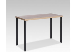 S01385 Ингар 1/ТТ стол письменный 120x75x55, дуб беленый/черный