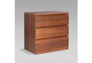 S01675 Варма Прайм 3 комод 80x77x48 шпон ясень, коричневый