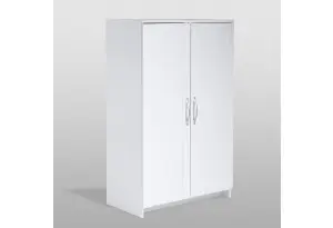 Тумба СИРИУС двухдверная высокая, цвет белый
