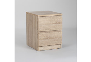Тумба МАЛЬТА с двумя выдвижными ящиками, цвет Дуб Сонома