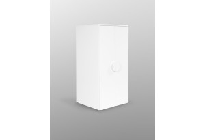 S02061 ПИКСИ шкаф распашной с 2 дверьми и 3 полками 60х57х123, робкий подснежник