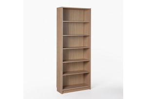 Стеллаж Варма 80, высокий с шестью полками, цвет дуб белёный