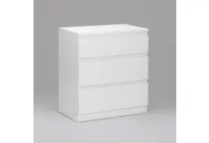 Комод Кастор 3 ящика, белый