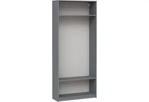 2.06.07.260.4 МАКС стеллаж 100х36х233 серый