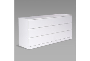 S01743 Варма Прайм 6Д комод 160x77x48, белый