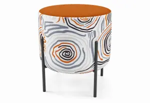 Маленькая радость Пуф круглый на ножках, терракотовый Kobayasi