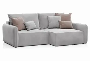 ПОРТЛЕНД Диван угловой светло-серый