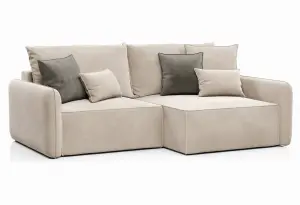 ПОРТЛЕНД Диван угловой светло-бежевый