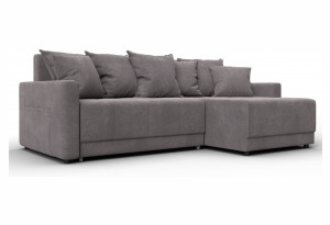 Диван угловой Лига-125 угол универсальный LAIM 04 бежевый (Велюр)