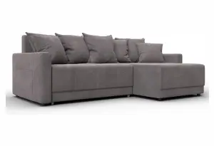 Диван угловой Лига-125 угол универсальный LAIM 04 бежевый (Велюр)