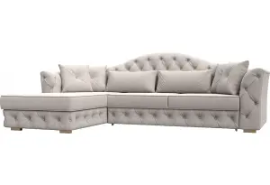 Диван угловой Артис левый угол JOLY 05 бежевый (Замша)