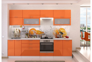 Кухня Ксения 2,8м (модульная система), оранж