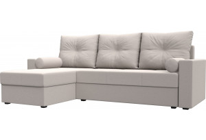 Диван угловой Верона Лайт левый угол JOLY 05 бежевый (Замша)