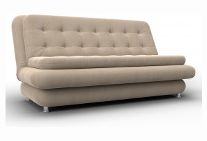 Диван-книжка Лига-123 SEVEN 729 бежевый (Велюр)