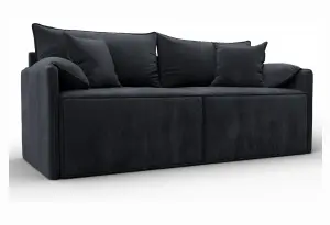 Диван прямой модульный Лига-106 TOWER 11 темно-серый (Велюр)