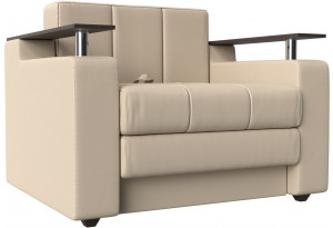 Кресло-кровать Мираж Бежевый (Экокожа)