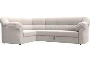 Диван угловой Карнелла левый угол JOLY 05 бежевый (Замша)