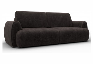 Диван прямой Лига-115 НПБ BRUT 17 коричневый (Велюр)