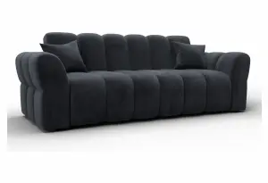 Диван-книжка Лига-111 TOWER 11 темно-серый (Велюр)