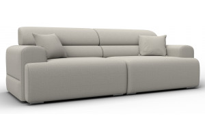 Диван прямой Лига-109 НПБ Амур 02 бежевый (Рогожка)