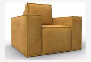 Кресло Лига-081 НПБ BRUT 10 желтый (Велюр)