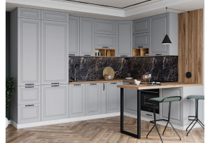 Модульная кухня Гарда Серый эмалит МДФ