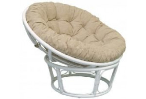 Кресло Папасан 23/01 белый