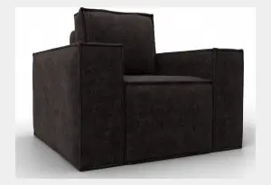 Кресло Лига-081 НПБ BRUT 17 коричневый (Велюр)