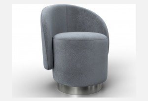 Кресло Лига-108 TOWER 10 серый (Велюр)