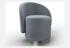 Кресло Лига-108 TOWER 10 серый (Велюр)