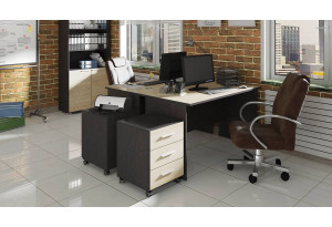 Набор офисной мебели для кабинета руководителя №6 «Успех-2» Венге Цаво, Дуб Сонома