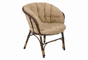 Кресло Багама из полиротанга с цветными подушками