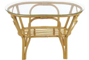 Стол овальный Багама в цвете мёд