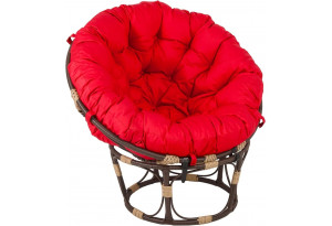 Кресло Папасан с цветными подушками, искусственный ротанг