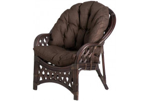 Кресло Черчилль (Рузвельт), подушка коричневая