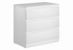 9.05.02.040.1 MALTA комод 3 ящика без доводчиков 80х76 белый RU