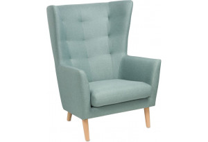 Кресло для отдыха Саари мятно-серое, ткань рогожка